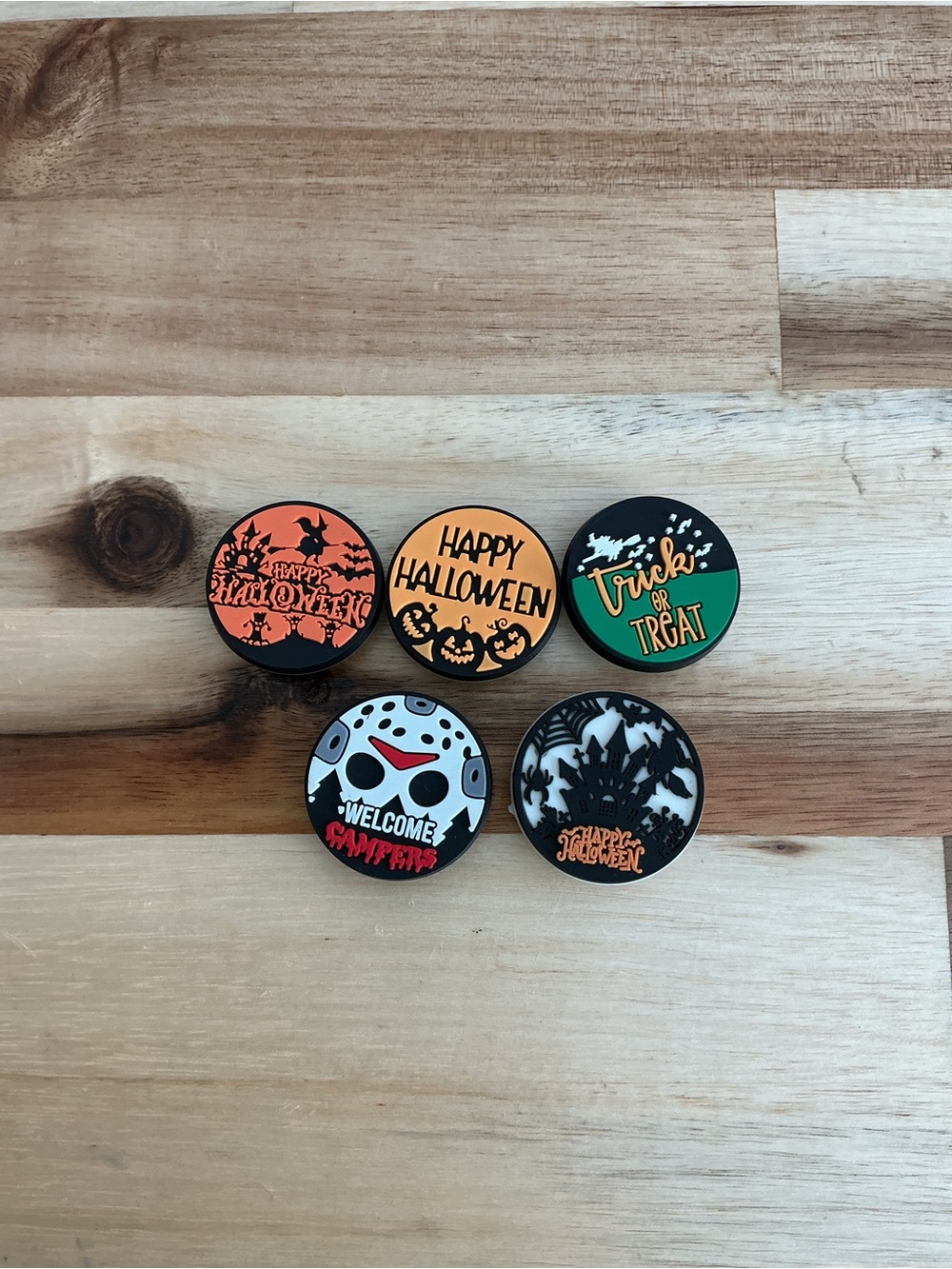 Croc Charms Halloween Orange & Black Halloween Designs